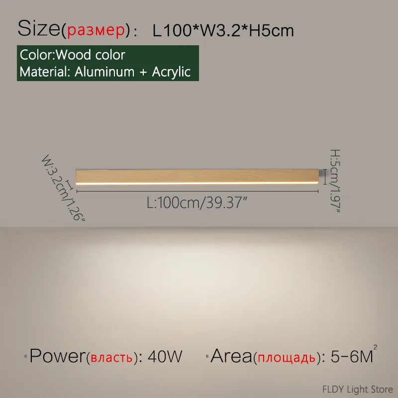 Réglette LED au plafond, vue supplémentaire