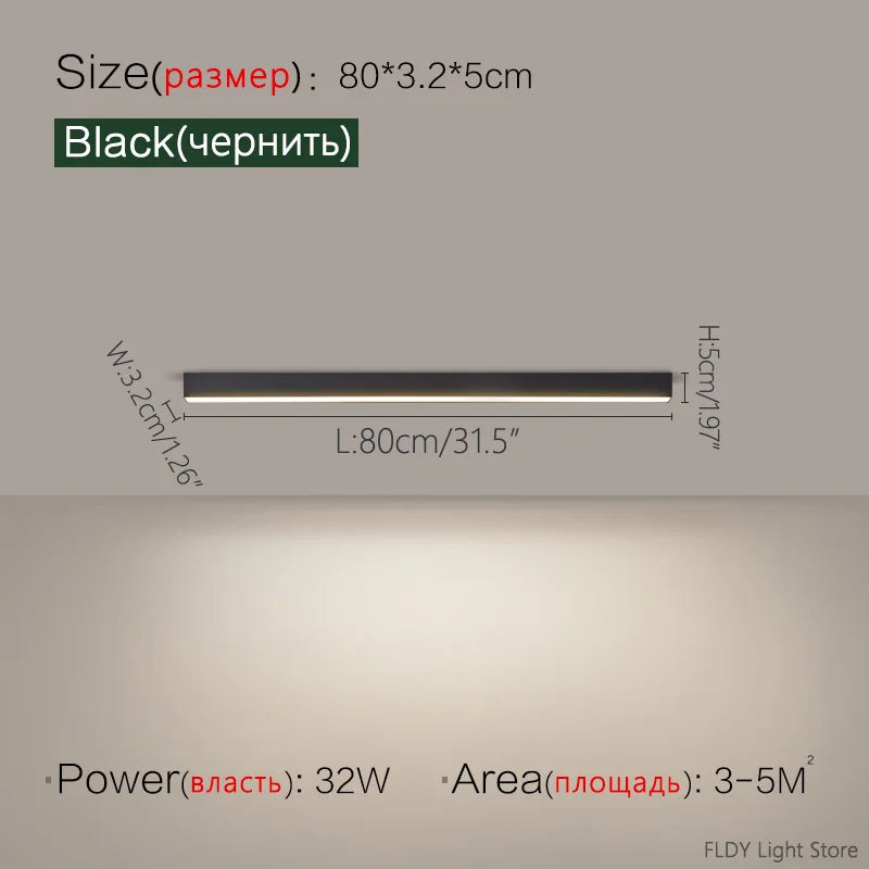 Réglette LED au plafond, vue supplémentaire
