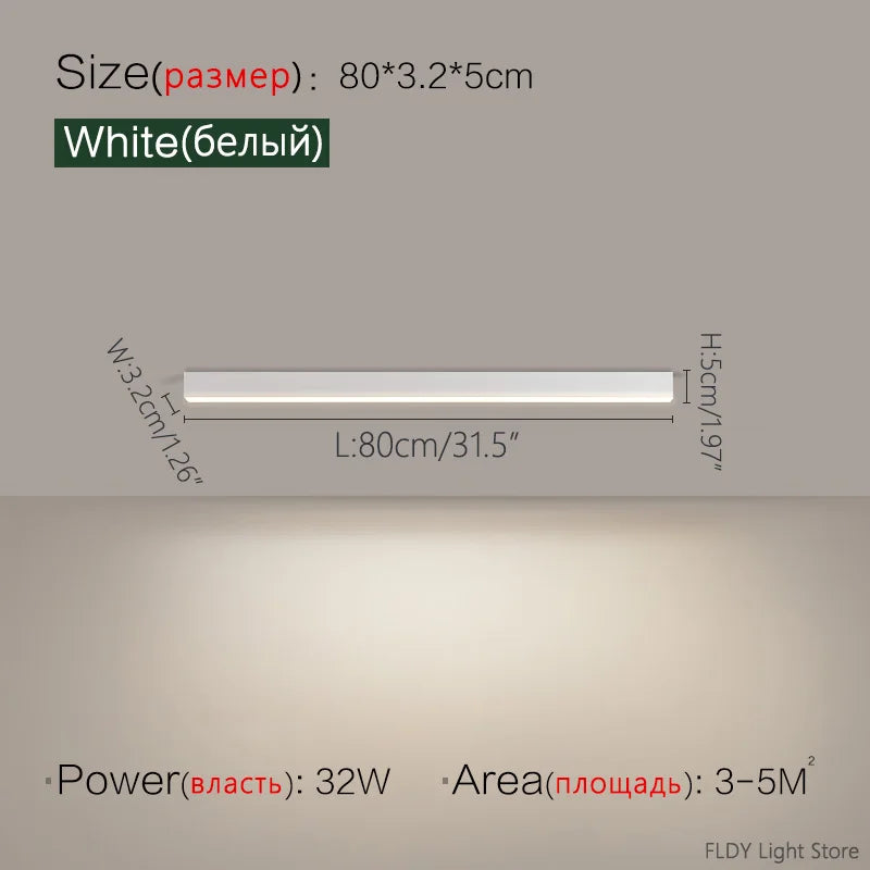 Réglette LED au plafond, vue supplémentaire