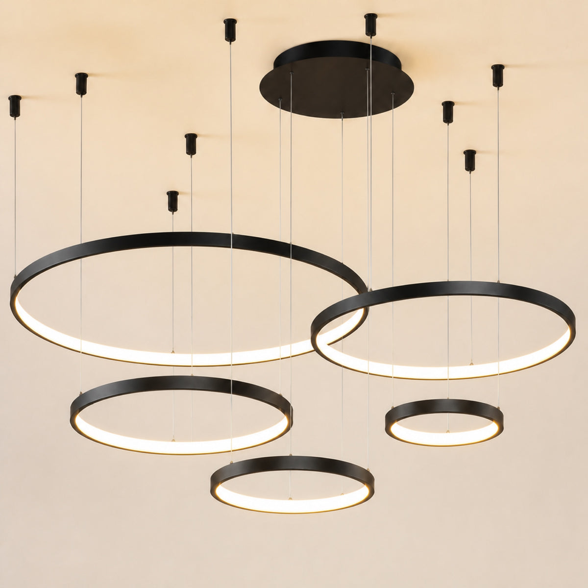 Lustre anneau LED, autre vue