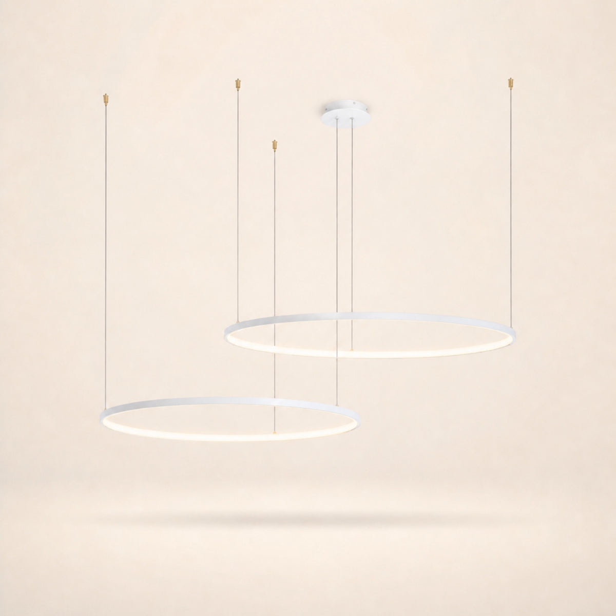 Lustre anneau LED, blanc
