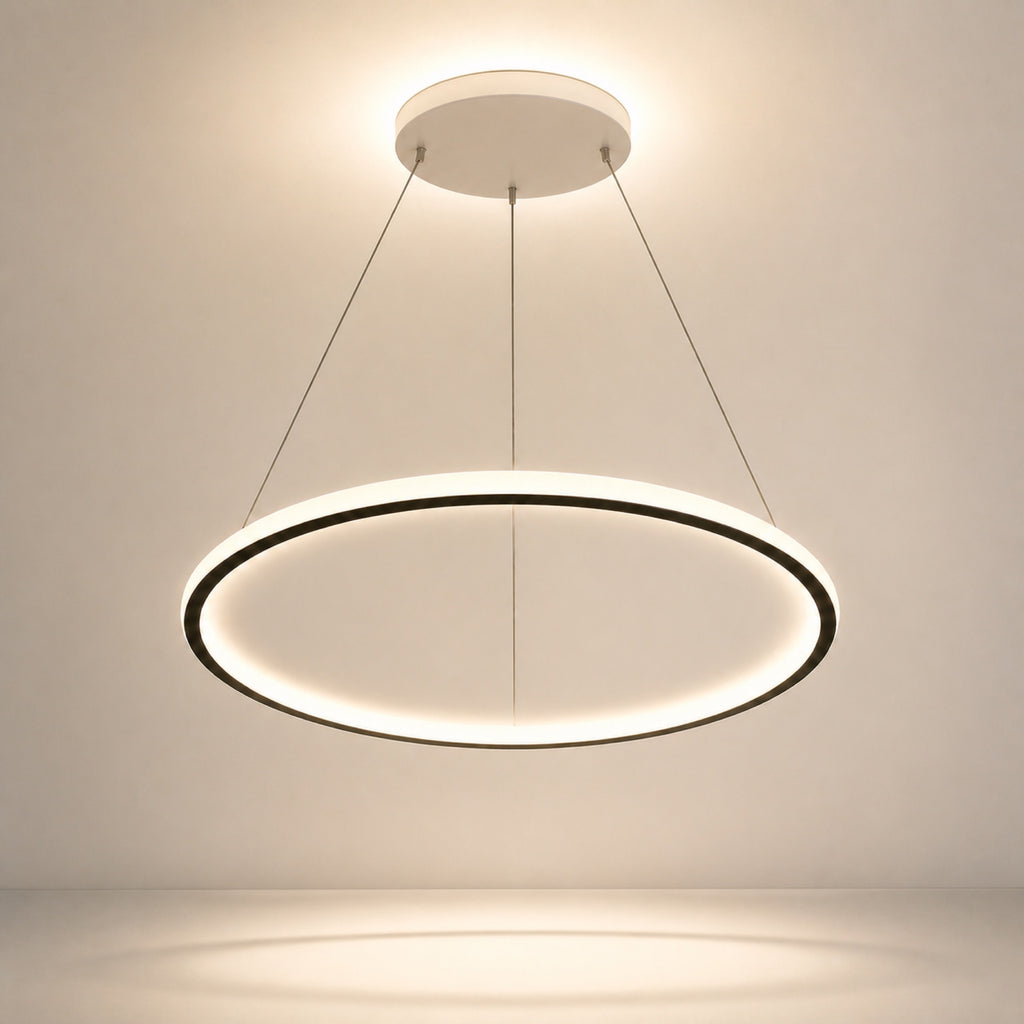 Lustre anneau LED, vue complémentaire