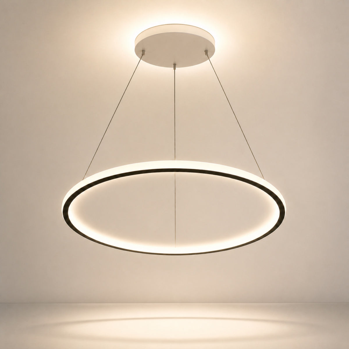 Lustre anneau LED, vue complémentaire
