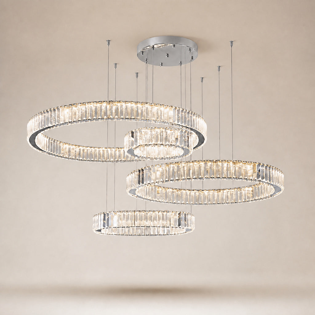 Lustre effet cristal, chromé