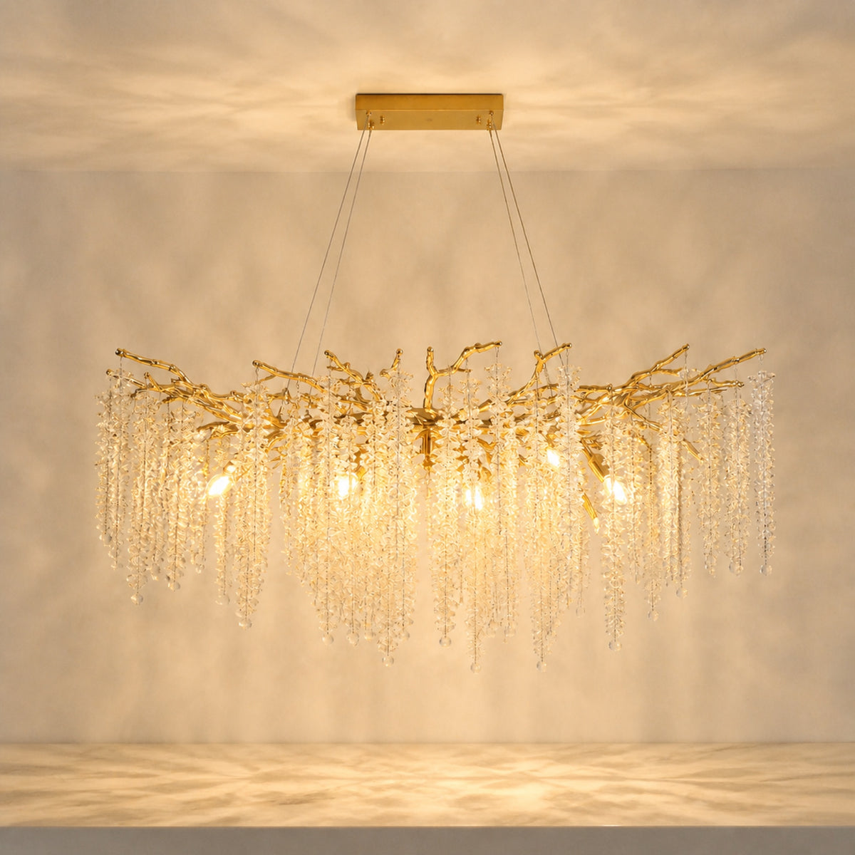 Lustre effet cristal, autre cadrage