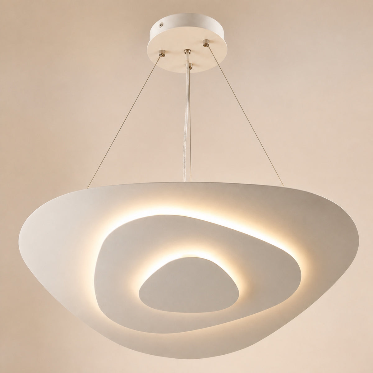 Suspension coupole galet LED, autre vue