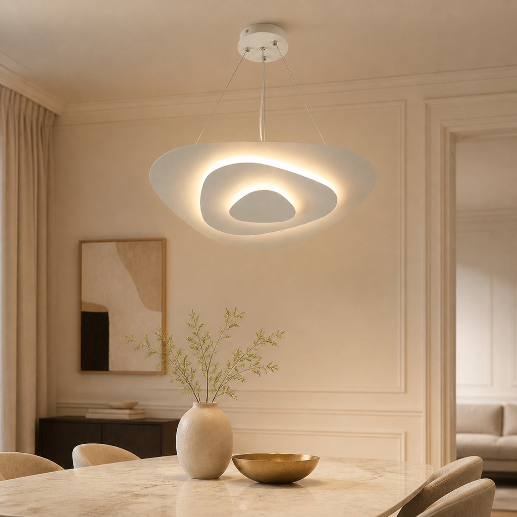 Suspension coupole galet LED, autre cadrage