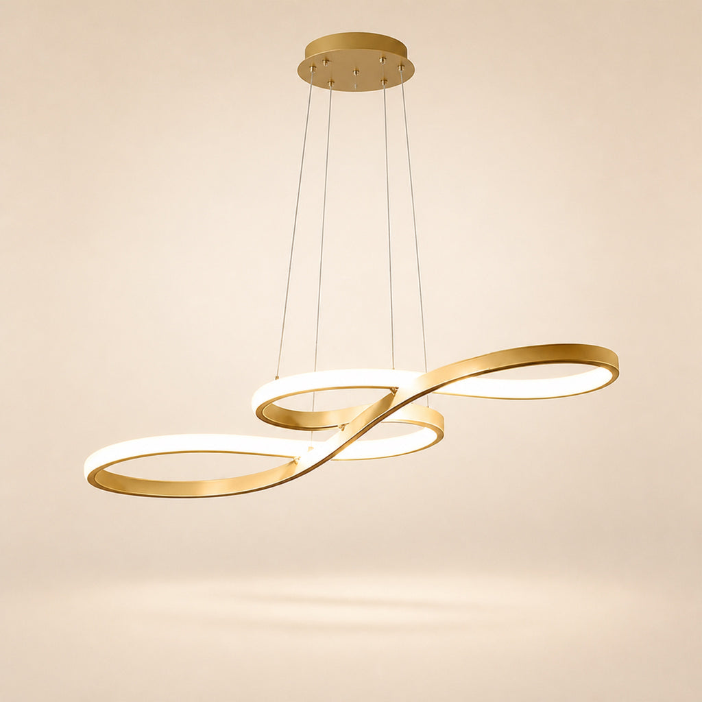 Suspension ruban LED double boucle