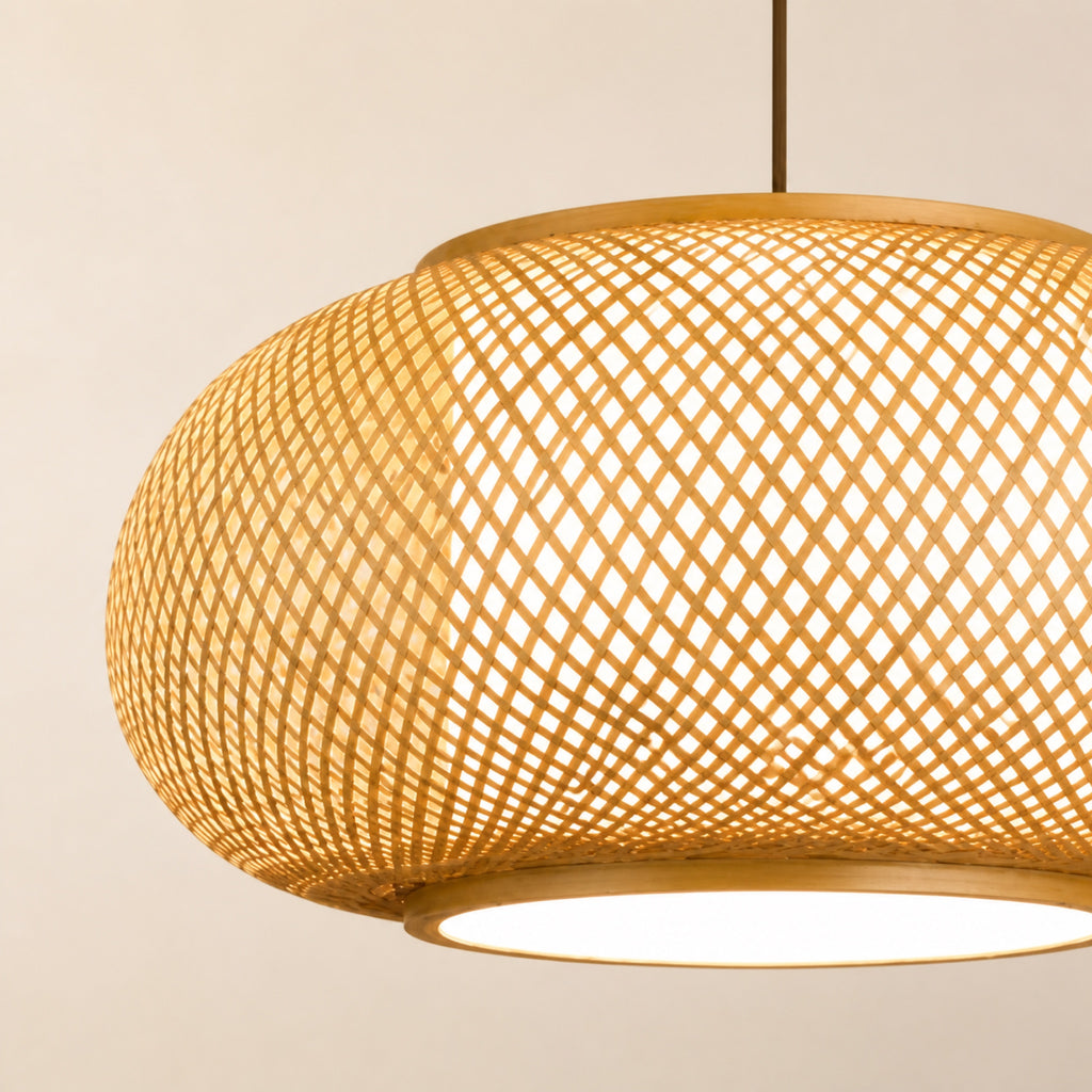 Suspension bambou tissée, autre vue