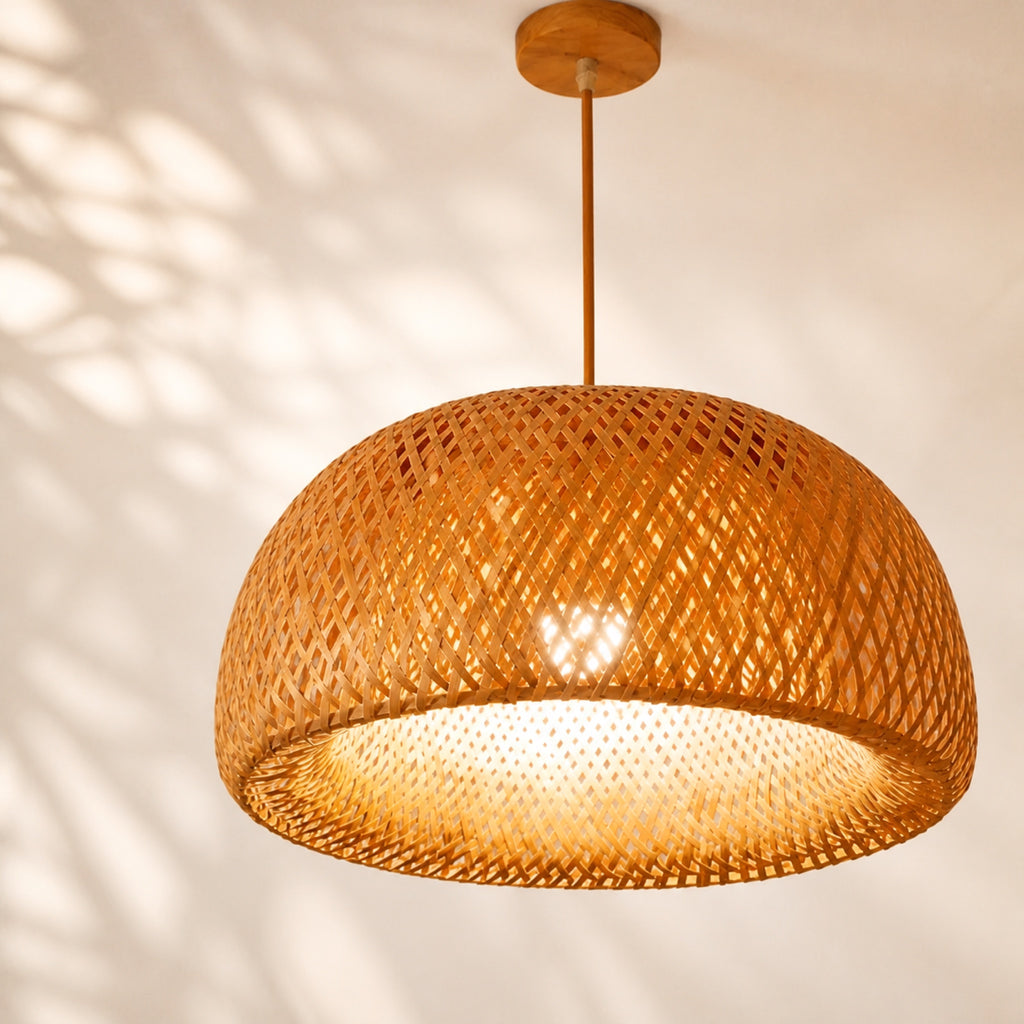 Suspension bambou tissée, autre vue