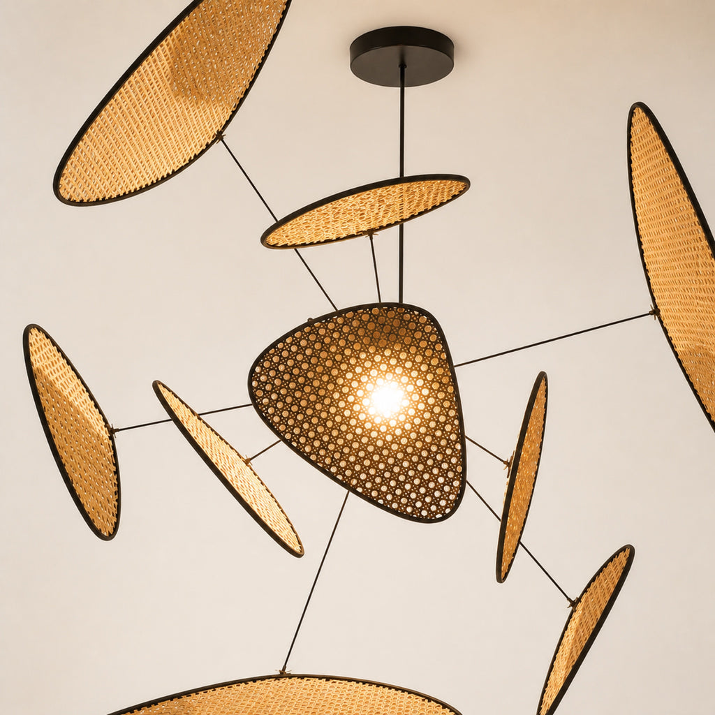 Suspension bambou tissée, autre vue