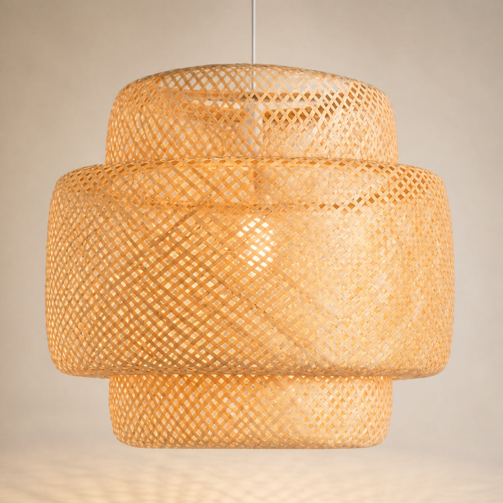Suspension bambou tissée, autre vue