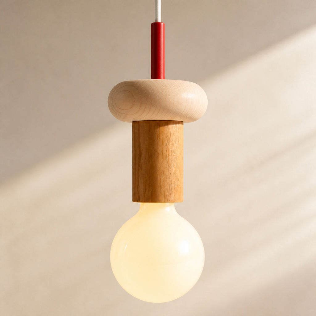 Suspension bois tourné, autre vue