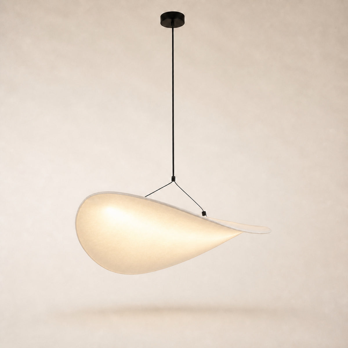 Suspension voile LED, papier dupont