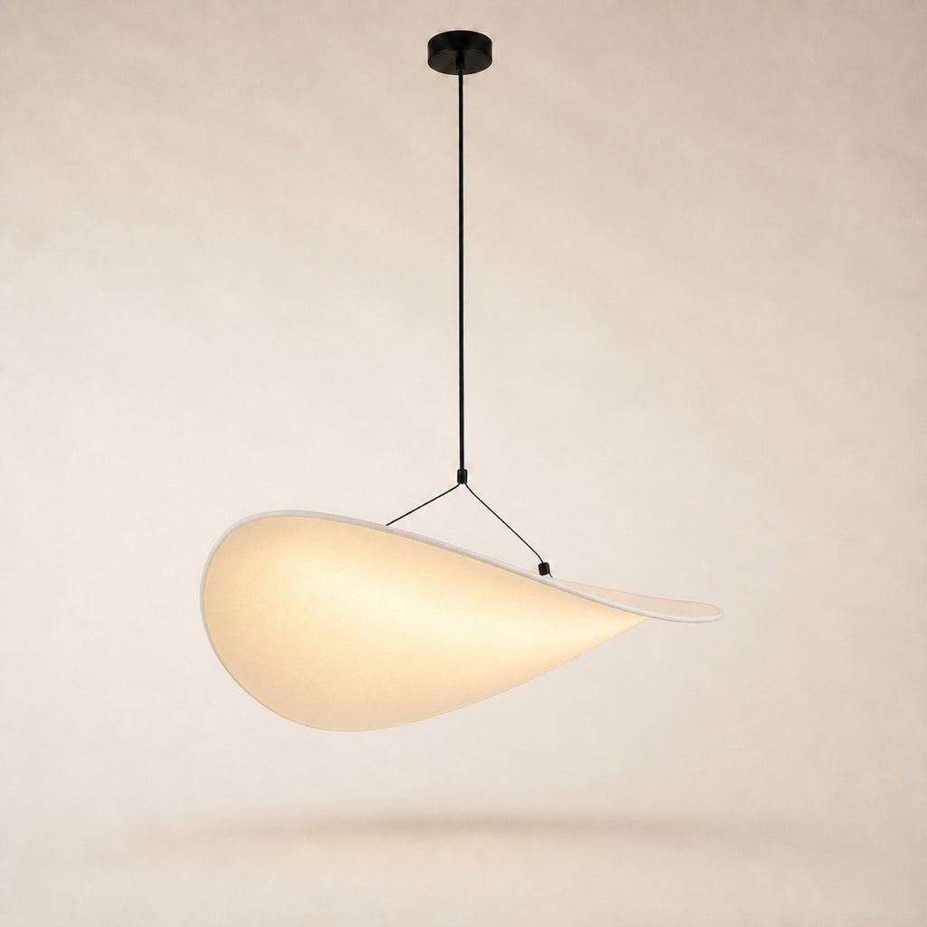 Suspension voile LED, soie unie