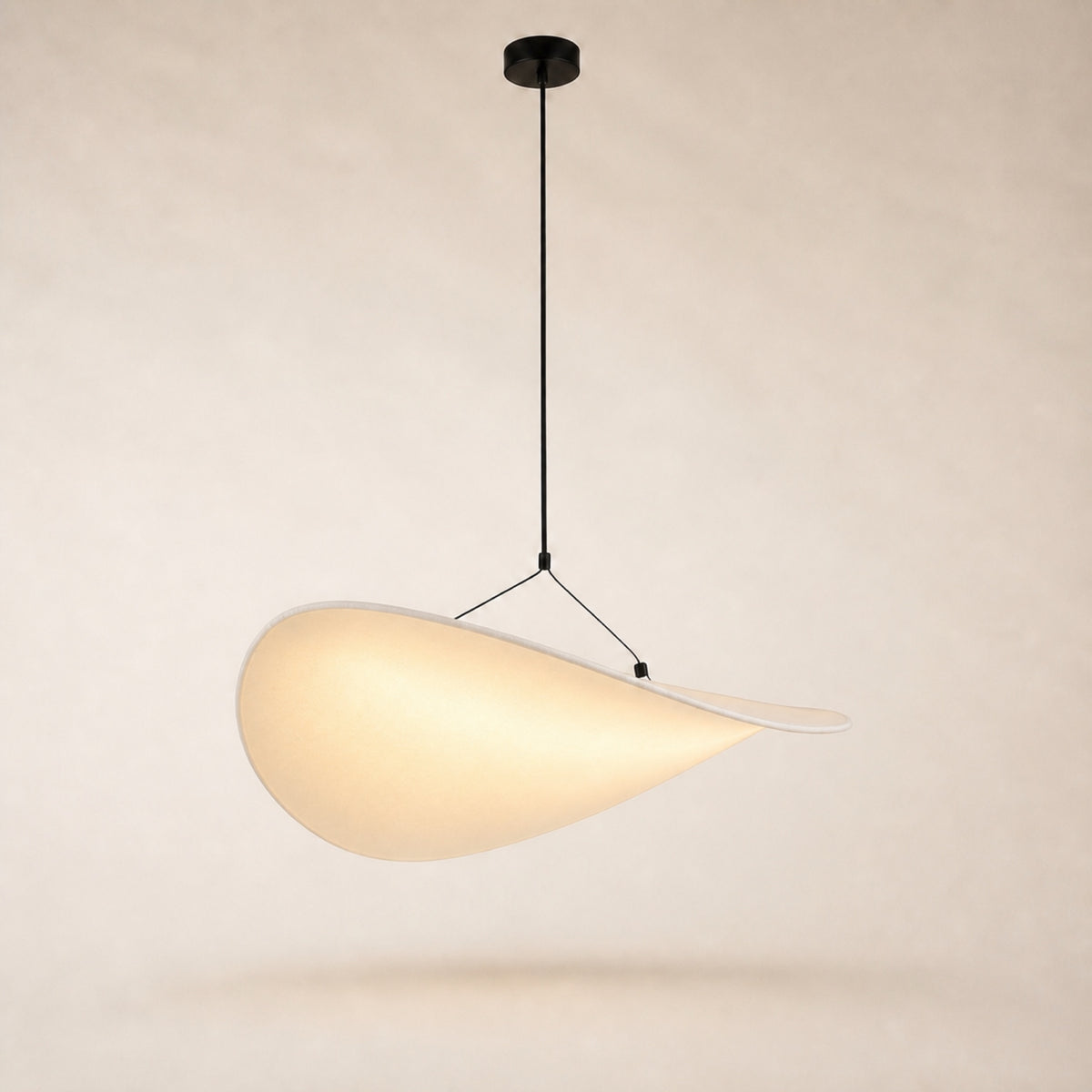 Suspension voile LED, soie unie
